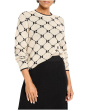 Geo Argyle Doubleknit Sweater