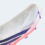 Женская/мужская кулачковая обувь FG/MG без шнурков - adidas F50 Hyperfast League белый/фиолетовый