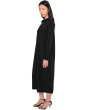 Stretch Jersey Knit Classic Collar Dress
