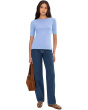 Stretch Cotton Boatneck Tee