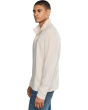 Long Sleeve Mock Neck Button Placket Pullover