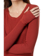 Washed Cotton Modal Thermal Long Sleeve Crew Neck Tee