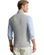 Mesh-Knit Cotton Full-Zip Sweater Vest