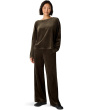 Cozy Velour Knit Bateau Neck Boxy Top