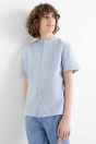 C&A Рубашка льняная-пропорция 2249764 светло-голубая