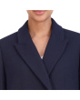 Asymmetrical Peak Lapel Coat