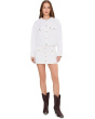 Button Front Skort