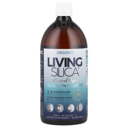 Silicium Laboratories, Orgono® Living Silica®, стимулятор выработки коллагена, 22,5 мг, 1 л (33,8 жидк. унции)