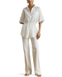 Linen Roll-Tab Sleeve Tunic