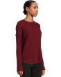 Cotton Cashmere - Round Neck Waffle Stitch Drop Shoulder Long Sleeve Sweater