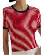 Striped Stretch Cotton Tee