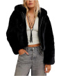 Louder Please Hooded Faux Fur Jacket