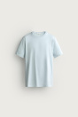 Zara Базовая ФУТБОЛКА SLIM-FIT /01 Ярко-голубой