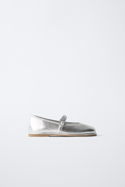 Zara МЕТАЛЛИЧЕСКАЯ БАЛЕРИНА 495689511-092-21