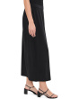 Stretch Jersey Knit Full Length Straight Skirt With Slit