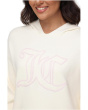 Drop Shoulder Hoodie With Jc Embroidery