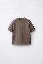 Zara ФУТБОЛКА ИЗ ПЛОТНОЙ ТКАНИ 498354591-973-18