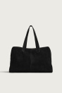 Zara Черная КОЖАНАЯ ДОРОЖНАЯ СУМКА