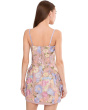 3D Floral Lampshade Mini Dress