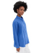 Organic Handkerchief Linen Classic Collar Long Shirt