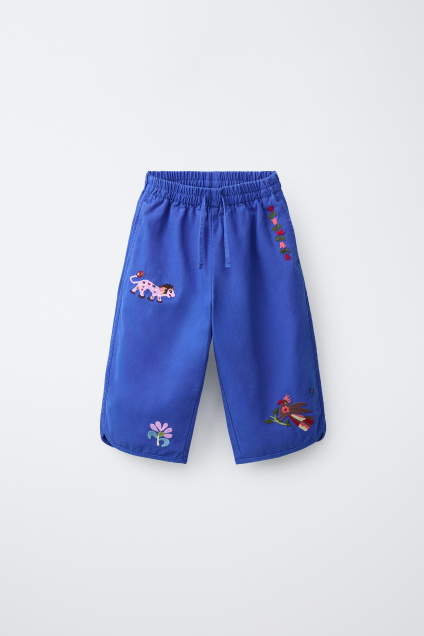 Zara МЕШКОВАТЫЕ БРЮКИ С ВЫШИВКОЙ SISSEL EDELBO X KIDS 507459700-420-18