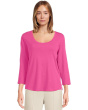 Ashby Isles Rib 3/4 Sleeve Scoop