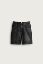 Zara ДЖИНСОВЫЕ ШОРТЫ-БЕРМУДЫ С ГРАФИТОМ ОБЫЧНОЙ ПОСАДКИ