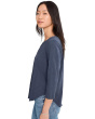3/4 Sleeve Split Neck Mandarin Tee