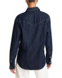 Oversized Western Shirt In Rinse Wash
