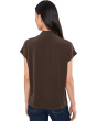 Cap Sleeve Twist Neck Top