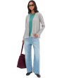 Long Sleeve Button Front Waffle Cardigan