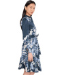 Long Sleeve Floral Cotton Aline