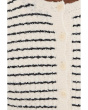 Striped Boucl_-Knit Cardigan