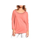 Pullover m. Strass, apricot