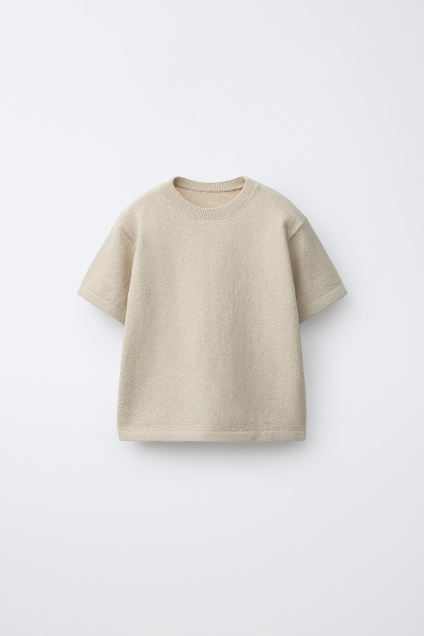 Zara ФУТБОЛКА ИЗ ПЛОТНОЙ ТКАНИ 498354592-052-18