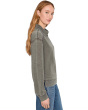 Long Sleeve Draped Turtleneck Sweatshirt