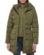Taffeta Down Coat With Bib
