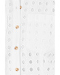 Short Sleeve Eyelet Collared Babydoll Dress