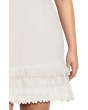 3d Petal Crepe Short Dress