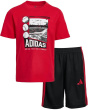 adidas Kids Комплект из футболки и шорт из хлопка с рисунком 3S (для малышей)