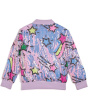 Lavender Shooting Star Sequin Bomber (Little Kid/Big Kig)