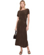 Directional Pleated Twist Dress
