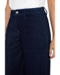 Wide Leg Knit Denim Cargo w/ Elastic Back Wb