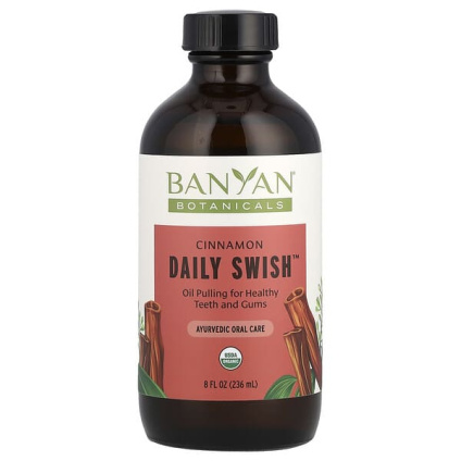 Banyan Botanicals, Daily Swish™, со вкусом корицы, 236 мл (8 жидк. унций)