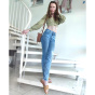 LEVI’S Джинсы марки 724 с высокой посадкой, цвета индиго
