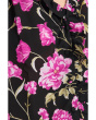 Floral Ruffled Front V-neck Top