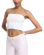Rib Tube Top With Ties