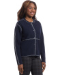 Stitch Perfect - Snap Closure Bomber Style Sweater