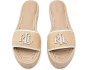 Polly Leather-Trim Raffia Espadrille