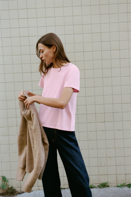Zara Футболка ИЗ ДЕРЕВЕНСКОГО ХЛОПКА 498702910-620-2